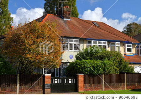 Menlove Avenue, Liverpool, England, where former Beatles John Lennon lived, Mendip's 90046688