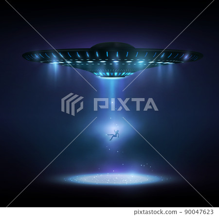 Realistic UFO, Unidentified flying object. Realistic UFO, Unidentified flying object. 90047623