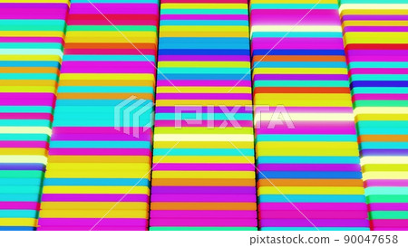 3d render. 3d abstract creative festive background multicolored columns flashing different colors randomly. Cartoon style. Columns creative bg 3d render. 3d abstract creative festive background multicolored columns flashing different colors randomly. Cartoon style. Columns creative bg 90047658