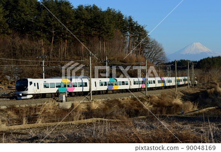 E257 series 0 series Azusa Takeda Ryo Chuo Line Nagasaka-Kobuchisawa 90048169
