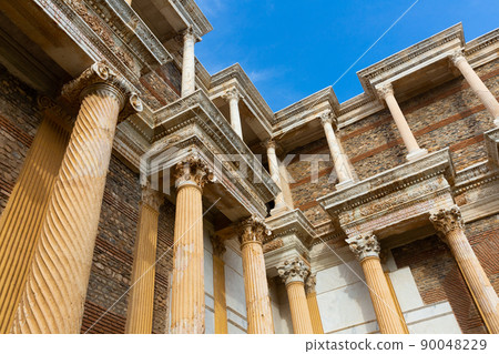 Architectural details of bath gymnasium complex in Sardis, Turkey Architectural details of bath gymnasium complex in Sardis, Turkey 90048229