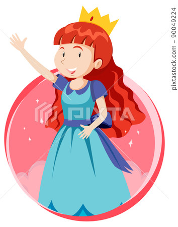Fantasy princess character on white background Fantasy princess character on white background 90049224