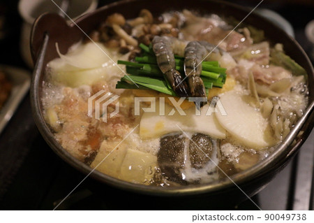 Chanko nabe, one of the typical hot pot dishes in Japan Chanko nabe, one of the typical hot pot dishes in Japan 90049738