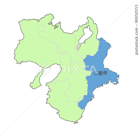 Map of the incident (dark image) Mie Prefecture Kinki region 90050553