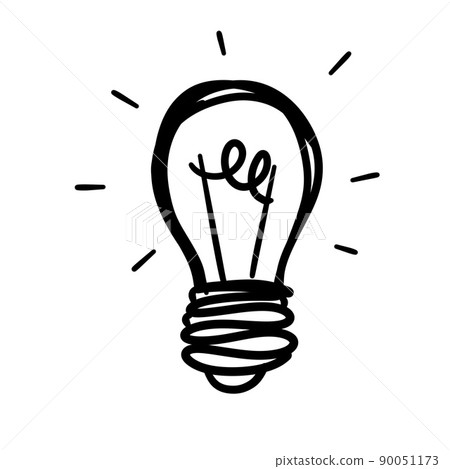 Light Bulb. Sketch of an electric device. Light Bulb. Sketch of an electric device. 90051173