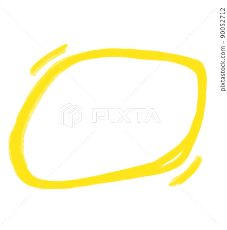 Yellow frame box blob form cartoon illustration Yellow frame box blob form cartoon illustration 90052712