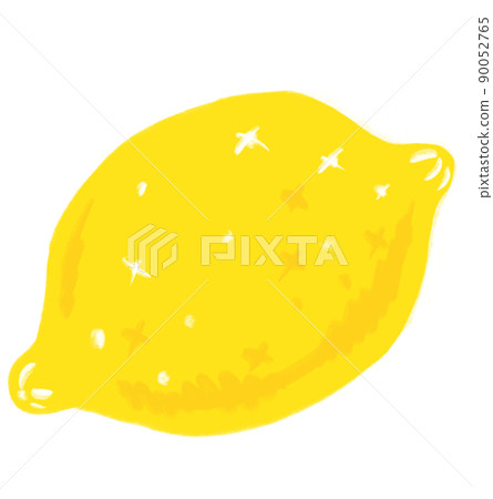 Yellow lemon cartoon illustration 90052765