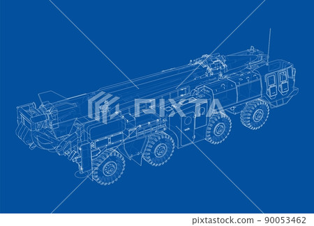 Army Rocket artillery system. Military concept Army Rocket artillery system. Military concept 90053462