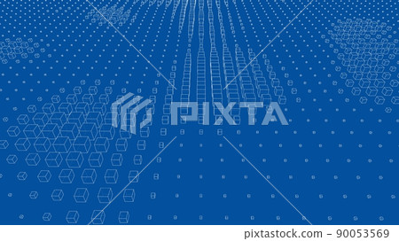 Vector abstract boxes background Vector abstract boxes background 90053569