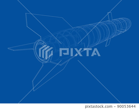 Military missile army rocket. Vector Military missile army rocket. Vector 90053644