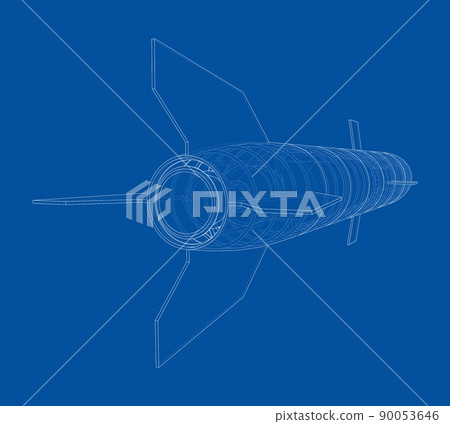 Military missile army rocket. Vector Military missile army rocket. Vector 90053646