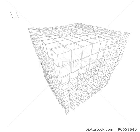Vector abstract boxes background Vector abstract boxes background 90053649