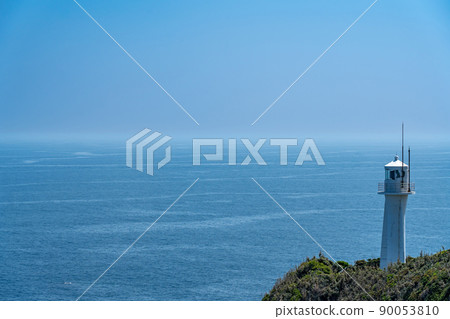 Cape Ashizuri Lighthouse and Pacific Ocean, Tosashimizu City, Kochi Prefecture Cape Ashizuri Lighthouse and Pacific Ocean, Tosashimizu City, Kochi Prefecture 90053810