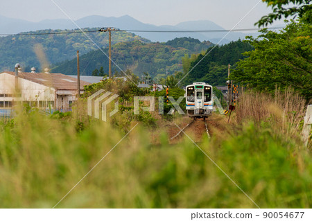 Shizuoka Prefecture Fukuroi City Kawae Tenryu Hamanako Railway and scenery along the line Shizuoka Prefecture Fukuroi City Kawae Tenryu Hamanako Railway and scenery along the line 90054677