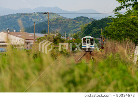 Shizuoka Prefecture Fukuroi City Kawae Tenryu Hamanako Railway and scenery along the line Shizuoka Prefecture Fukuroi City Kawae Tenryu Hamanako Railway and scenery along the line 90054678