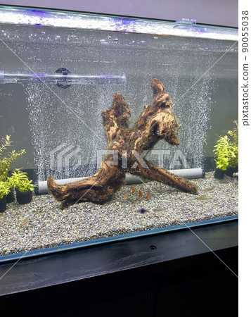 水族館熱帶魚 90 厘米超薄水族浮木陶瓷石 90055038