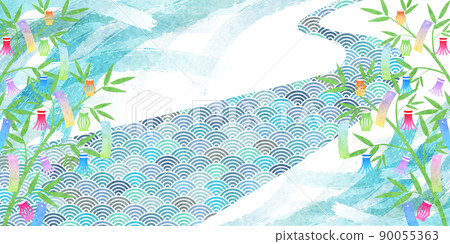 Tanabata Milky Way pattern background Tanabata Milky Way pattern background 90055363