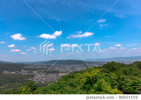 View of Ikaruga Town Yata Hills from Mt. Myojin 90055559