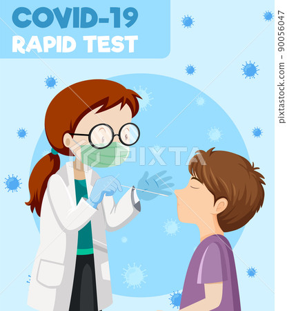 Covid 19 testing with antigen test kit Covid 19 testing with antigen test kit 90056047