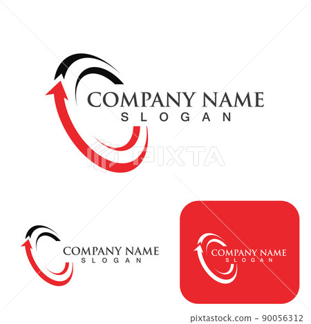 C Circle ring logo Template vector icon 90056312