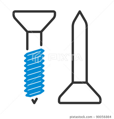 Icon Of Screw And Nail 90056864