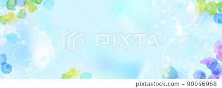 Fantastic illustration of the water surface during the rainy season 90056968