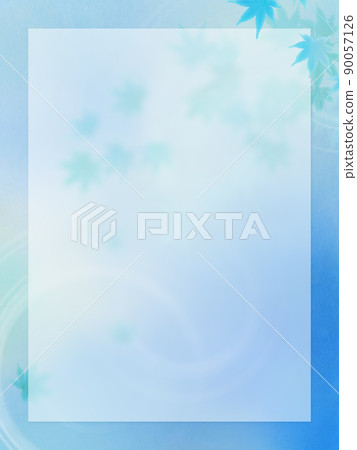 Cool autumn leaves and Japanese paper texture background 90057126