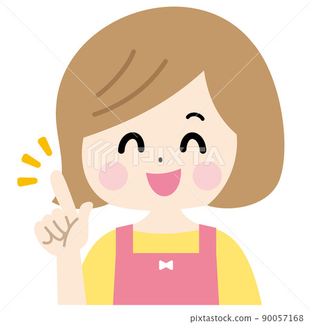 Smiley mother vector illustration separately 90057168