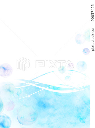 Shabon 和水流水彩插圖 Shabon 和水流水彩插圖 90057423