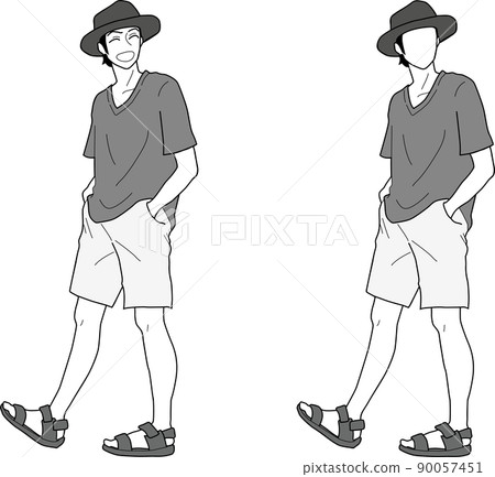 穿著夏裝的青年 穿著夏裝的青年 90057451