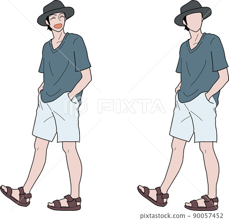 穿著夏裝的青年 穿著夏裝的青年 90057452