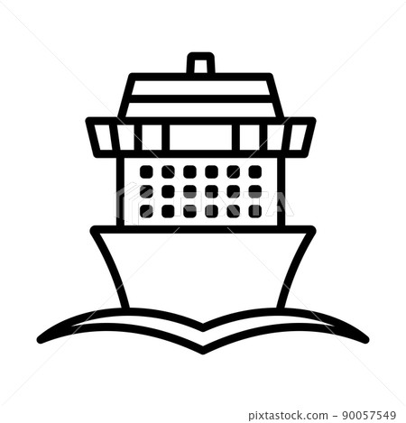 Cruise Liner Icon 90057549