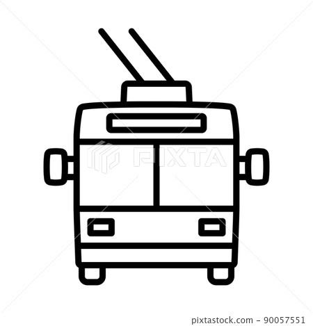 Trolleybus Icon Trolleybus Icon 90057551