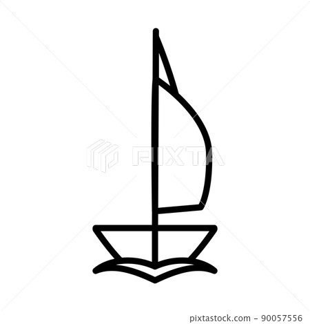 Sail Yacht Icon Sail Yacht Icon 90057556