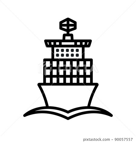Container Ship Icon 90057557