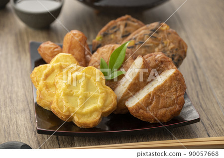Satsuma-age on a plate 90057668