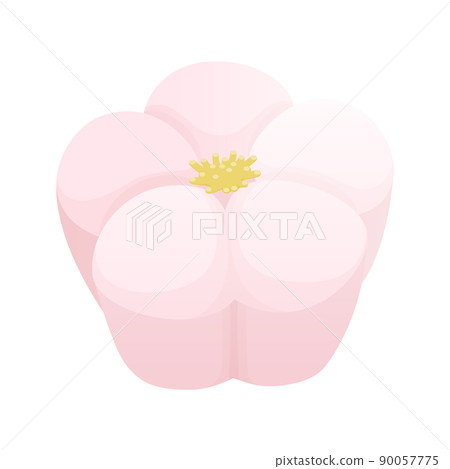 Illustration of Japanese sweets of plums Neri-kiri 90057775