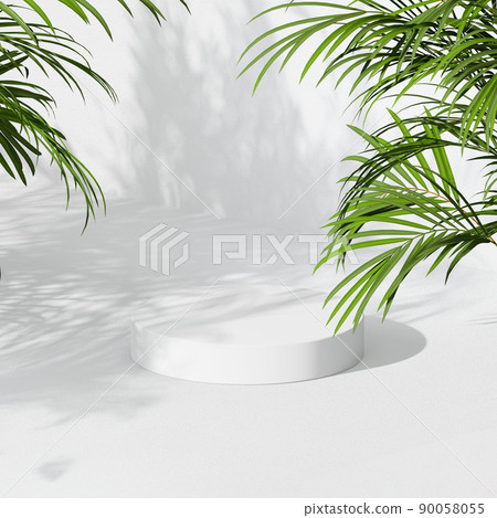 Summer podium, exhibition mock-up, display podium 90058055