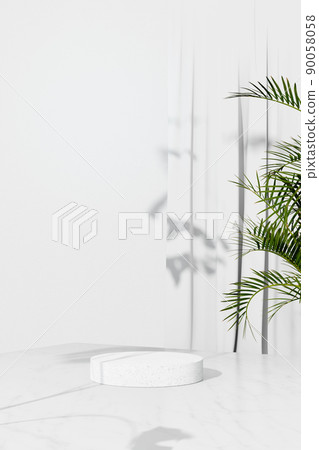 Summer podium, exhibition mock-up, display podium 90058058