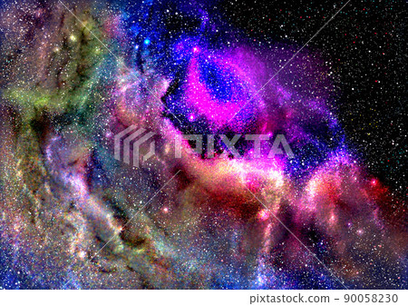 Clouds spreading in space Clouds spreading in space 90058230
