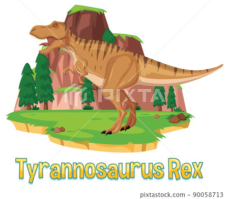Dinosaur wordcard for tyrannosaurus rex Dinosaur wordcard for tyrannosaurus rex 90058713