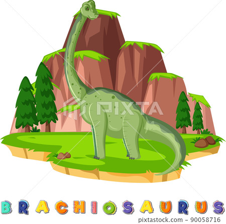 Dinosaur wordcard for brachiosaurus 90058716