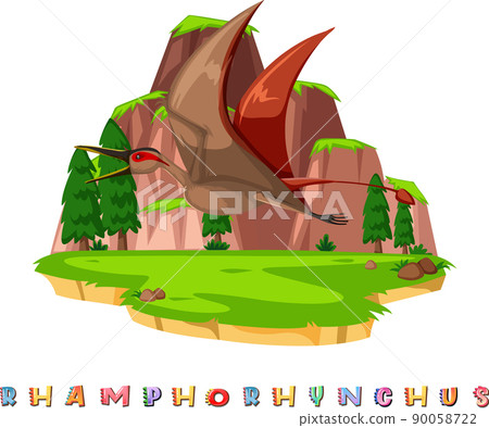 Dinosaur wordcard for rhamphorhynchus 90058722