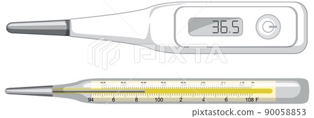 Thermometer mercury and digital thermometer Thermometer mercury and digital thermometer 90058853