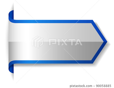 Blue baner design on white background 90058885