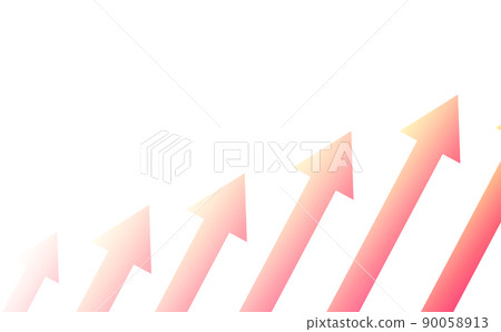 Arrow background red goes up Arrow background red goes up 90058913