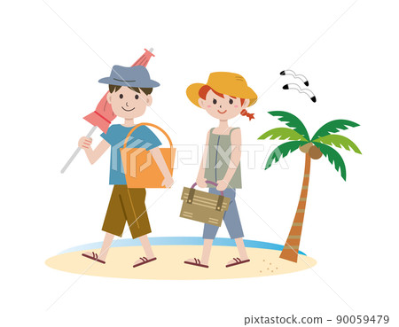 Couple swimming 90059479