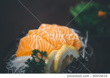 Japanese food sashimi salmon in japan restaurant Japanese food sashimi salmon in japan restaurant 90059616