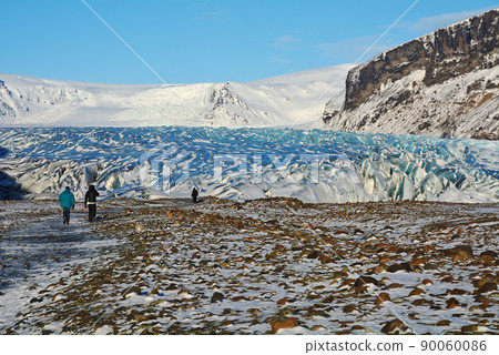 Glacier in Island, Vatnajokull National Park, Skaftafer 90060086