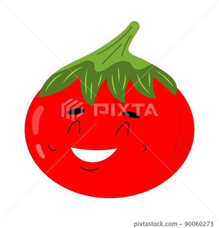 Cute happy tomato vegetable kawaii character. Colorful design for cards, banners, shopping bag, t-shirt, apparel, clothes,. Funny doodle style emoticons. Flat icon isolated on white background. Cute happy tomato vegetable kawaii character. Colorful design for cards, banners, shopping bag, t-shirt, apparel, clothes,. Funny doodle style emoticons. Flat icon isolated on white background. 90060273